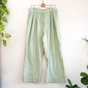 Abercrombie & Fitch Linen Wide Leg Pants